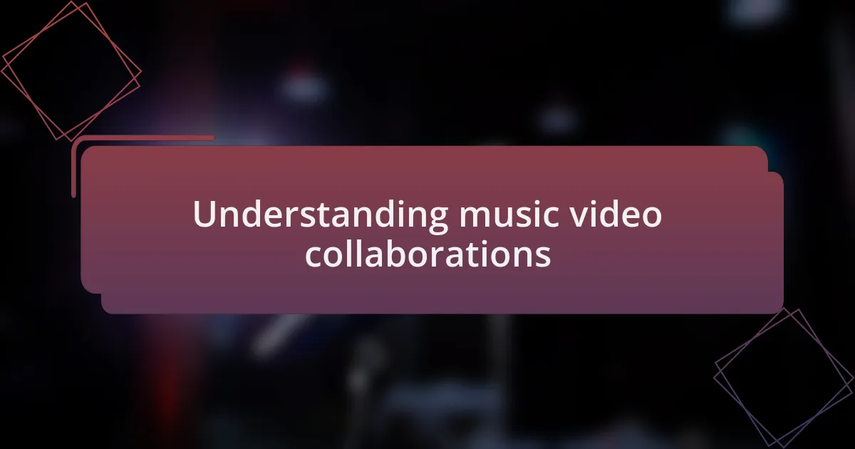 Understanding music video collaborations